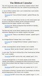 Mobile Screenshot of biblicalcalendar.org